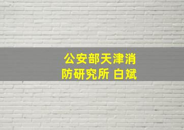 公安部天津消防研究所 白斌